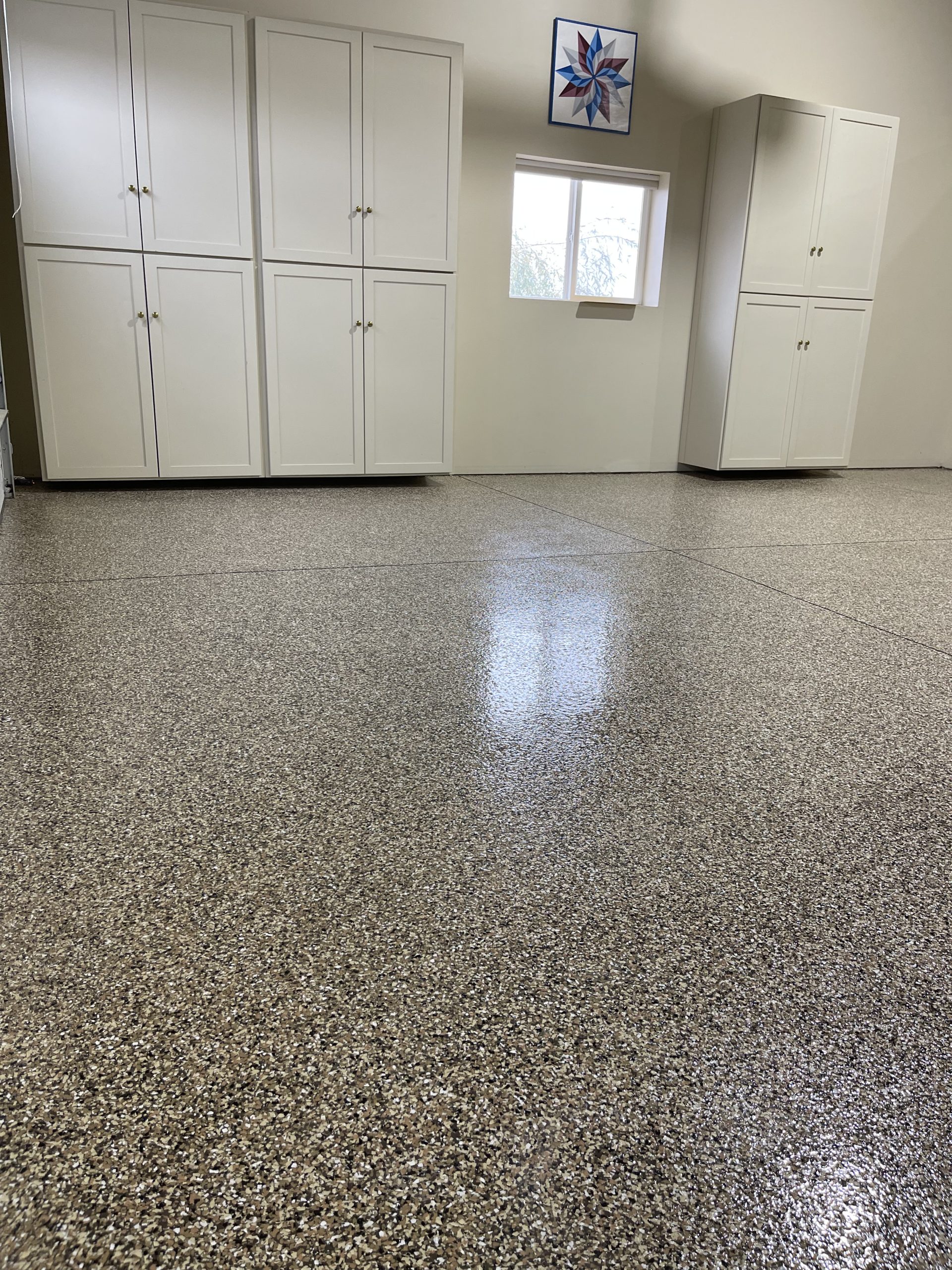 Epoxy Flooring System Installed Over Concrete In Parma Idaho